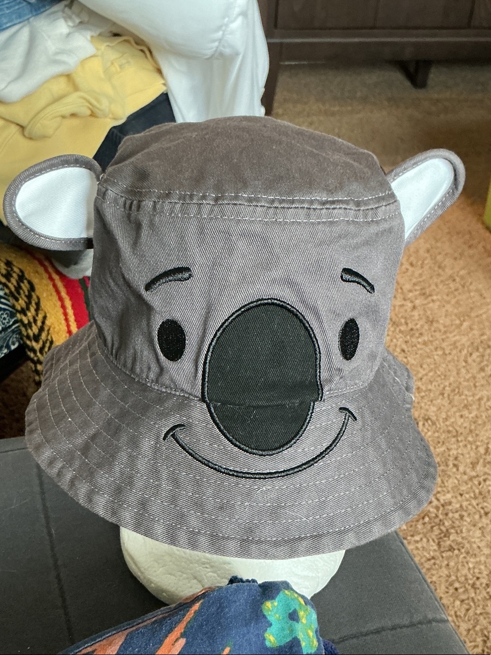 San Diego Zoo Safari Park Gray Koala Bucket Hat NWOT